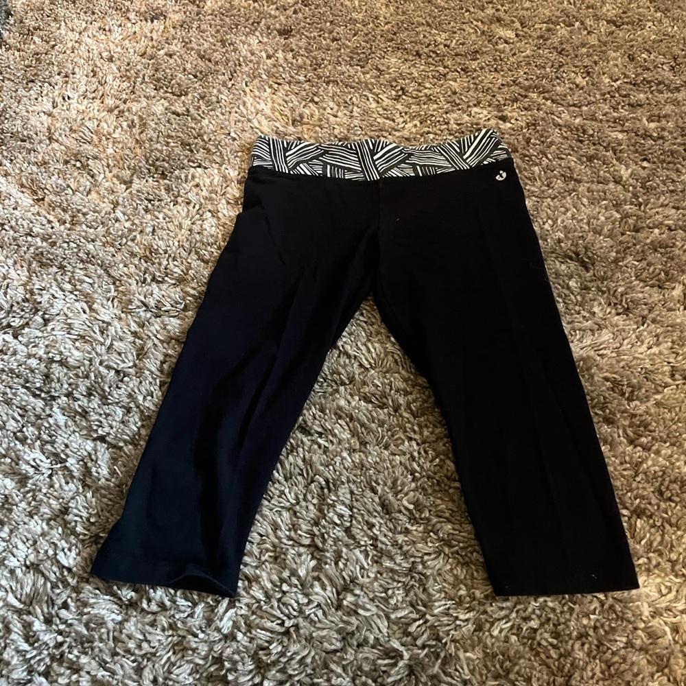 Xersion girls black cropped workout lounge‎ casual pants